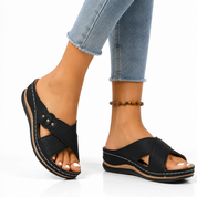 OrthoFlow | Stylish Orthopedic Wedge Sandals