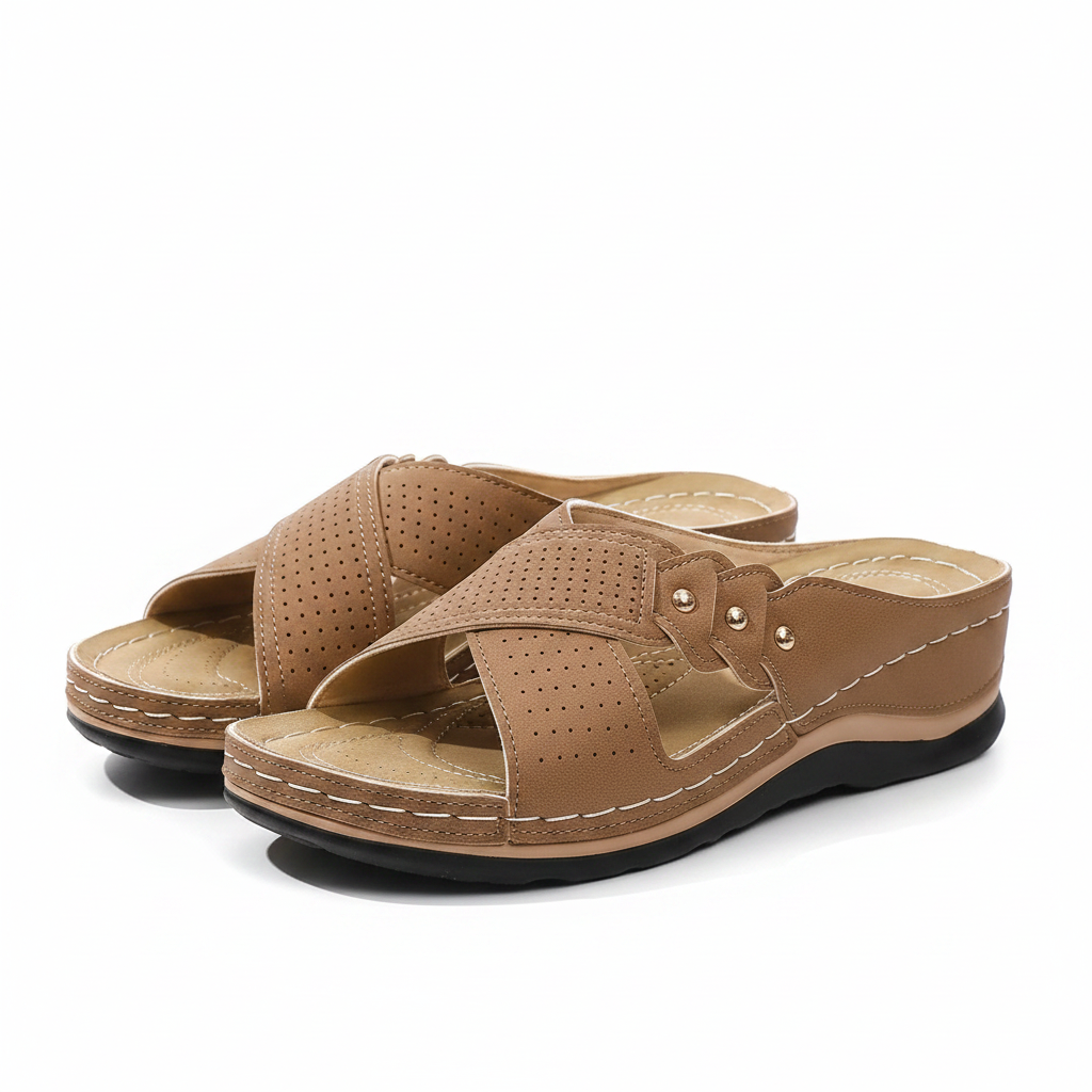 OrthoFlow | Stylish Orthopedic Wedge Sandals