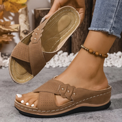 OrthoFlow | Stylish Orthopedic Wedge Sandals