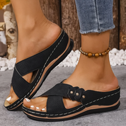 OrthoFlow | Stylish Orthopedic Wedge Sandals