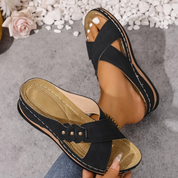 OrthoFlow | Stylish Orthopedic Wedge Sandals