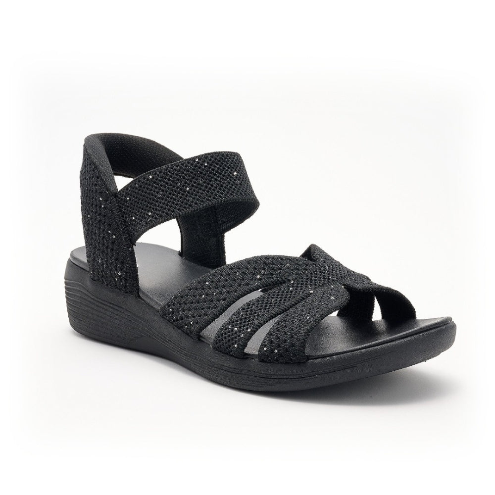 OrthoFlow™ | Stretch Knit Wedge Sandals