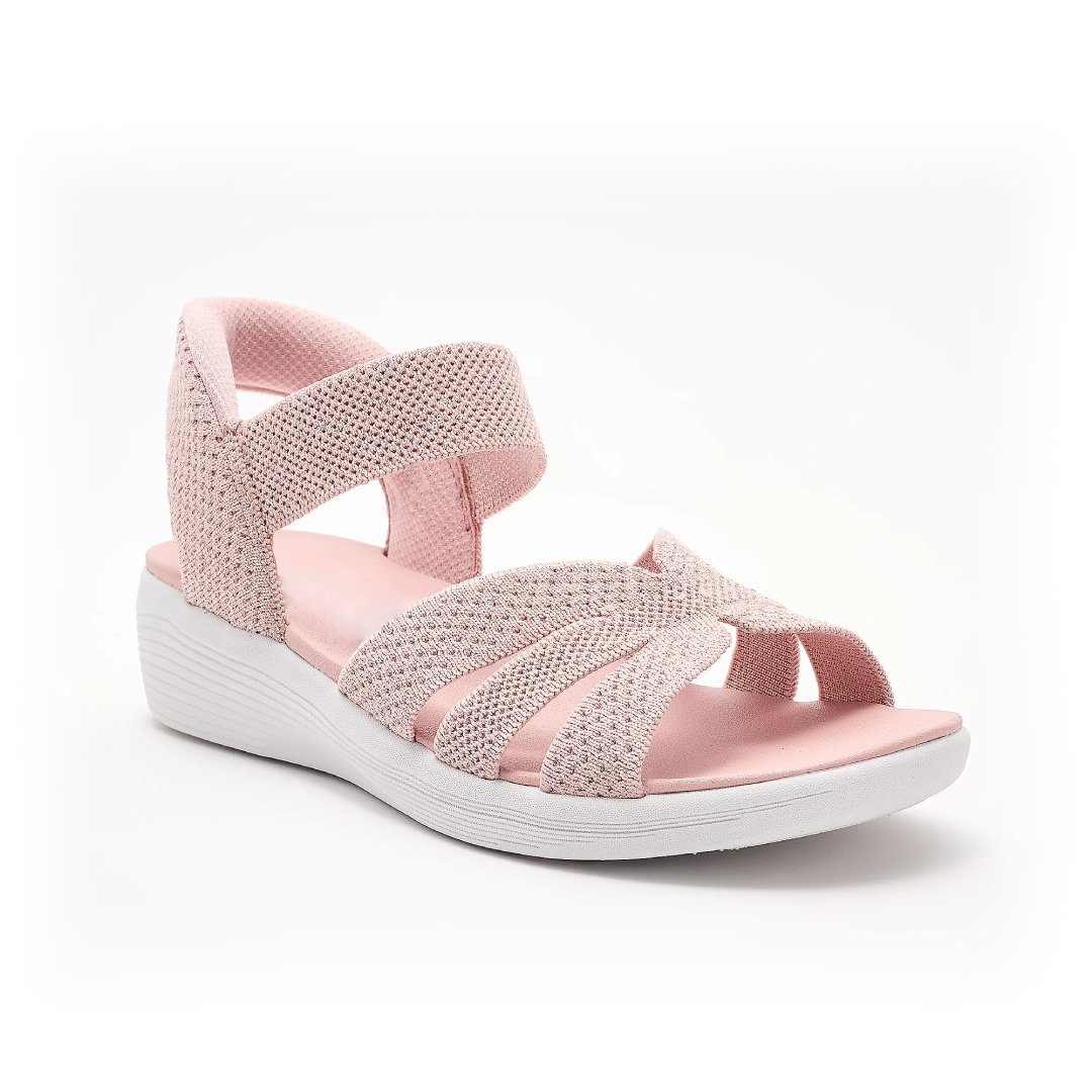 OrthoFlow™ | Stretch Knit Wedge Sandals