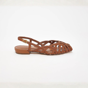 OrthoPath™ | Braided Leather Slingback Flats