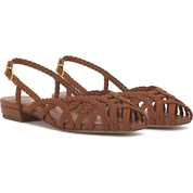 OrthoPath™ | Braided Leather Slingback Flats