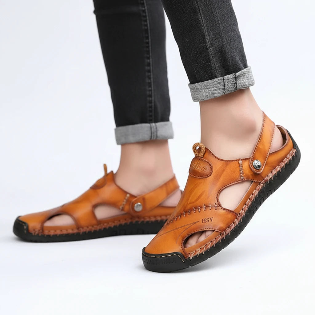 OrthoFlow™ | Orthopedic Leather Sandals