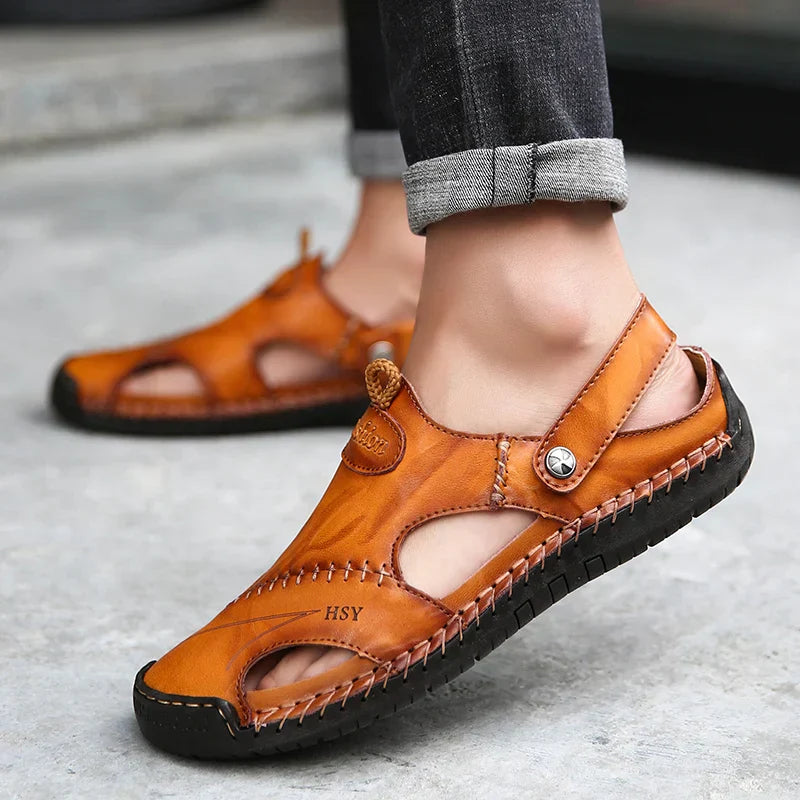 OrthoFlow™ | Orthopedic Leather Sandals