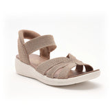 OrthoFlow™ | Stretch Knit Wedge Sandals