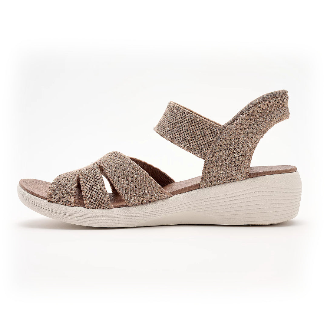 OrthoFlow™ | Stretch Knit Wedge Sandals