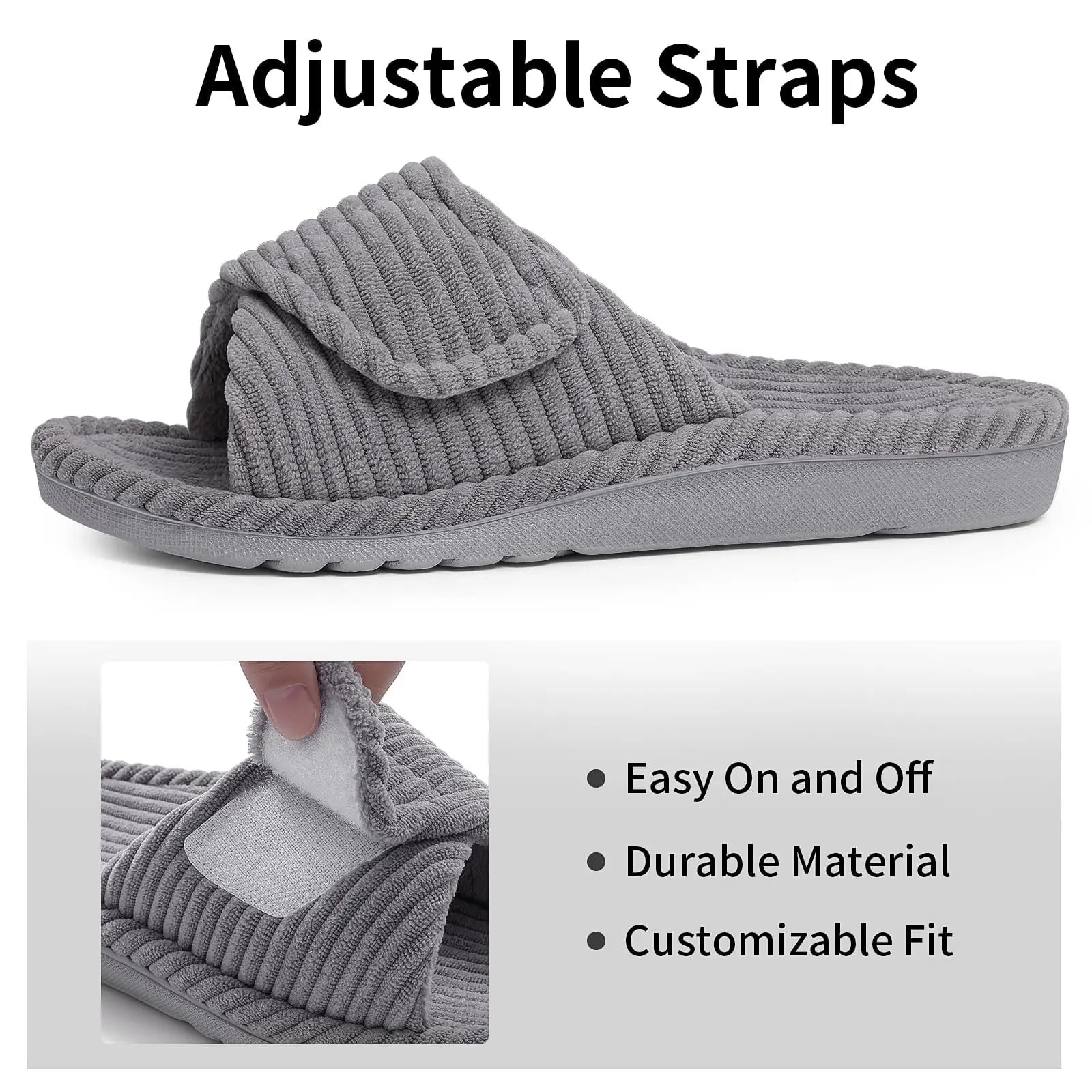 OrthoRest™ | Orthopaedic Corduroy House Slippers