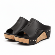 OrthoFlow™ | Studded Wedge Sandals
