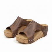 OrthoFlow™ | Studded Wedge Sandals