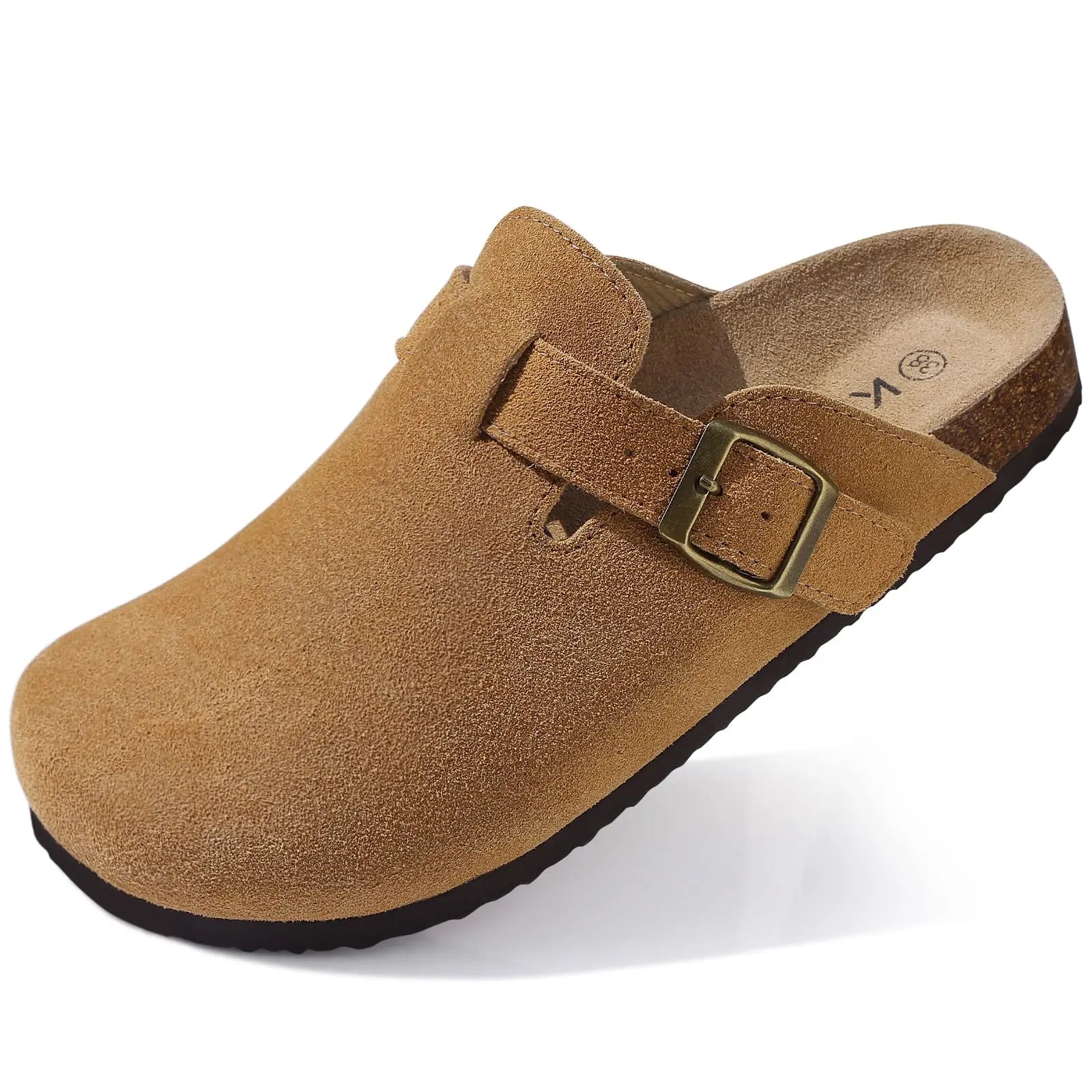 OrthoFlow™ | Orthopaedic Suede Cork Footbed Clogs