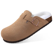 OrthoRest™ | Orthopaedic Indoor Suede Cork Fleece Footbed Clogs
