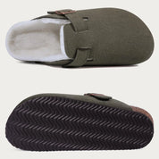 OrthoRest™ | Orthopaedic Indoor Suede Cork Fleece Footbed Clogs