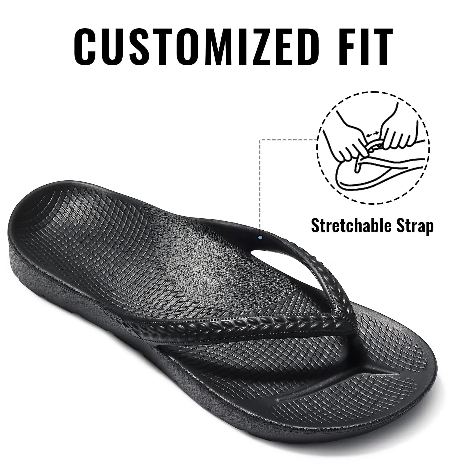 OrthoFlow™ | Orthopaedic Arch Support Flip Flops