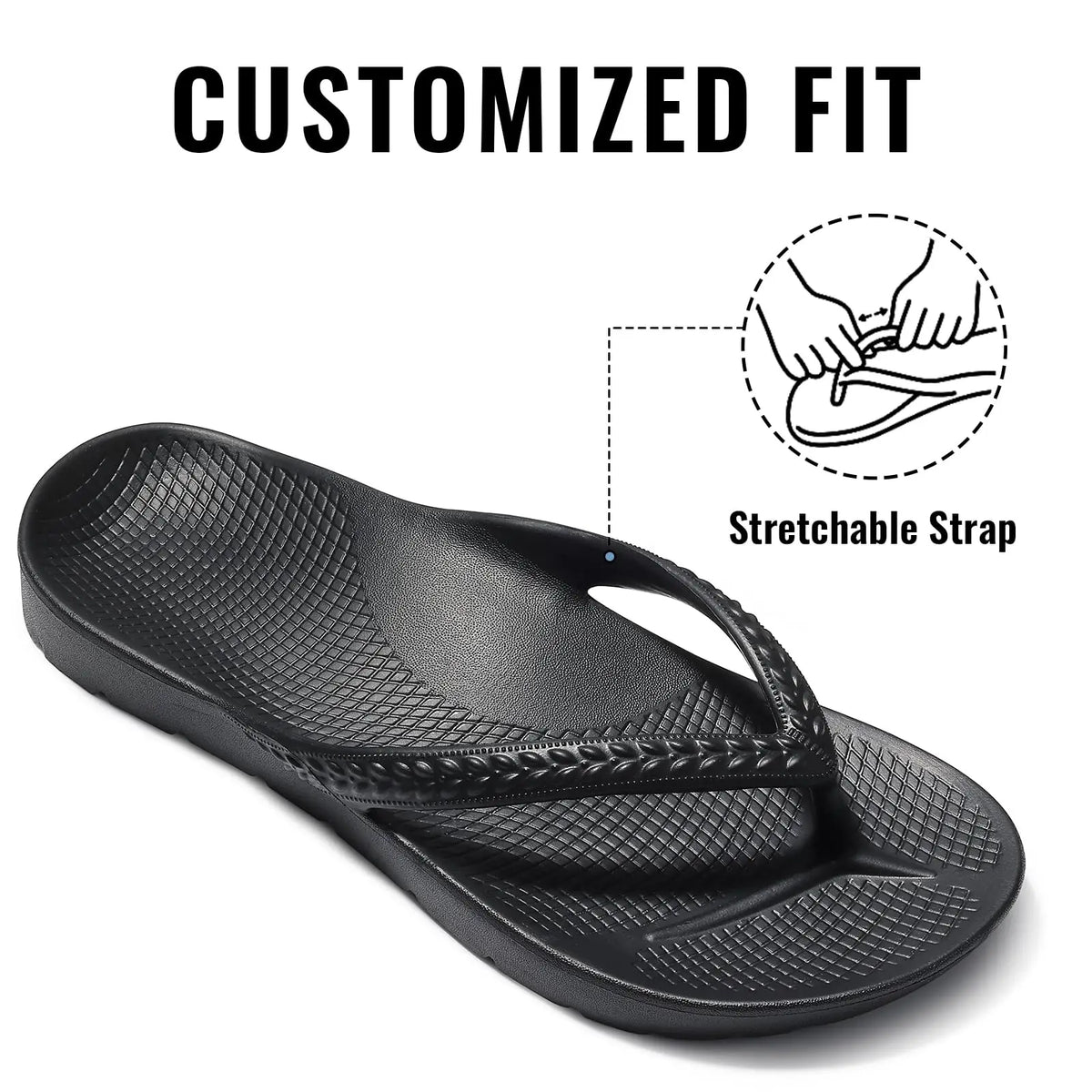 OrthoFlow™ | Orthopaedic Arch Support Flip Flops