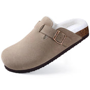 OrthoRest™ | Orthopaedic Indoor Suede Cork Fleece Footbed Clogs