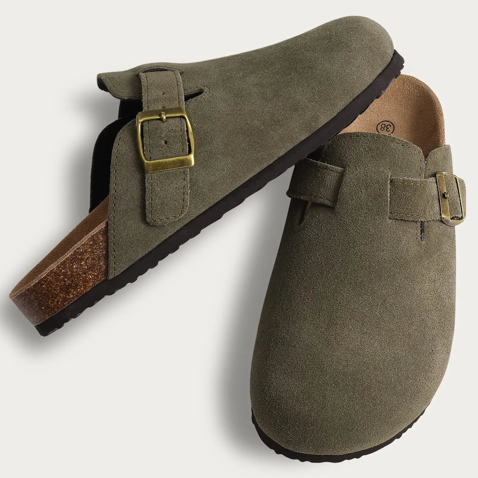 OrthoFlow™ | Orthopaedic Suede Cork Footbed Clogs