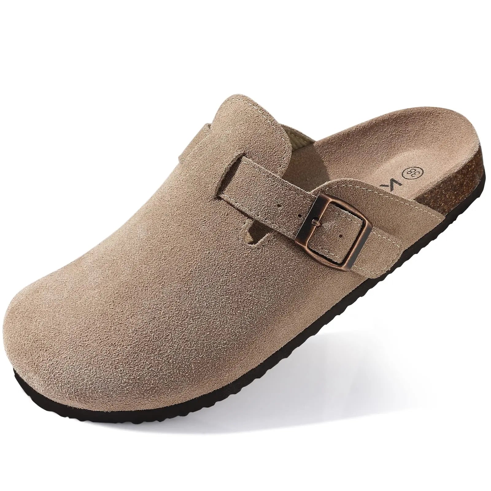 OrthoFlow™ | Orthopaedic Suede Cork Footbed Clogs