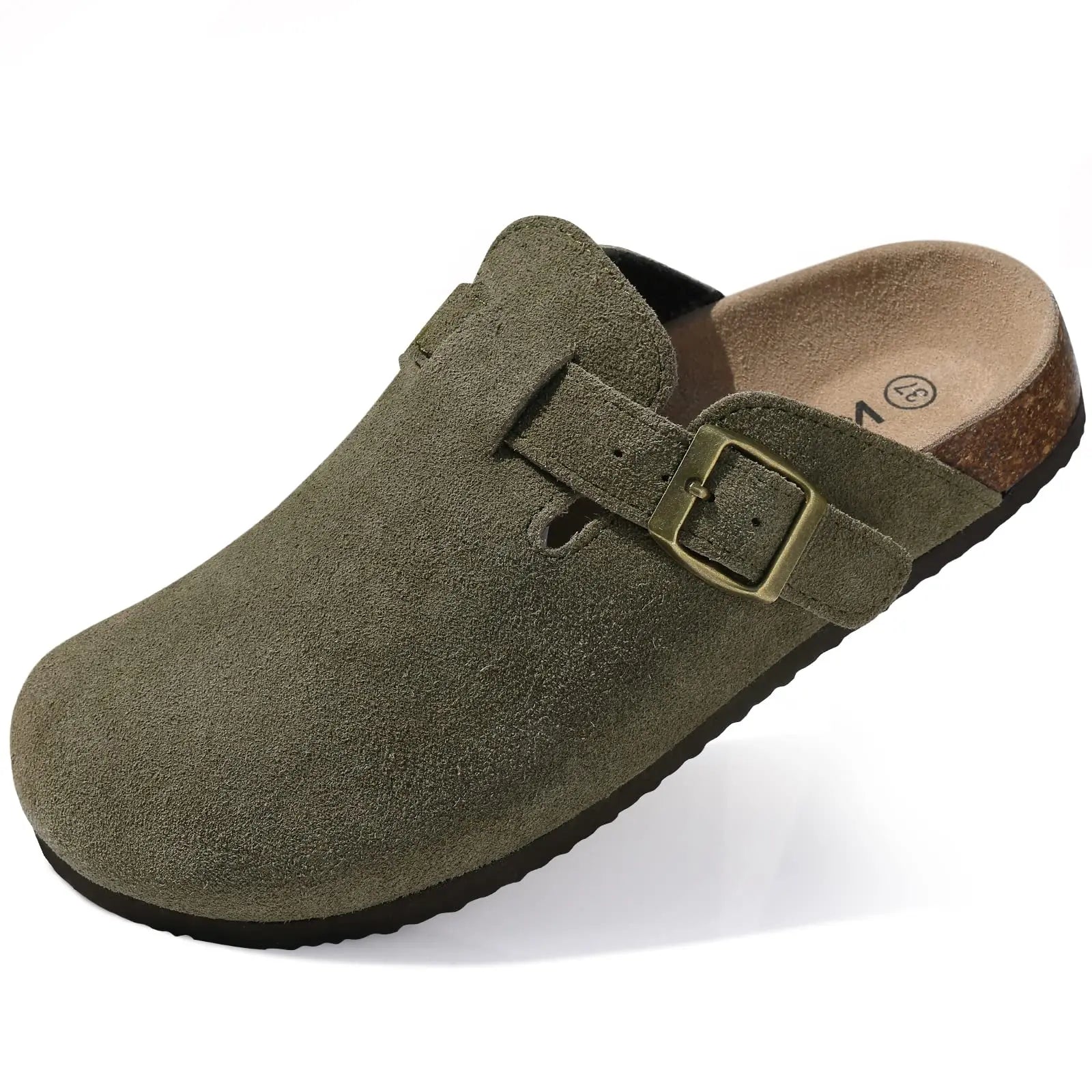 OrthoFlow™ | Orthopaedic Suede Cork Footbed Clogs