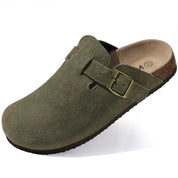 OrthoFlow™ | Orthopaedic Suede Cork Footbed Clogs