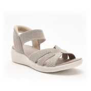 OrthoFlow™ | Stretch Knit Wedge Sandals