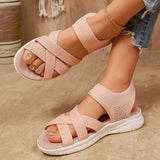 OrthoFlow™ | Stretch Knit Wedge Sandals