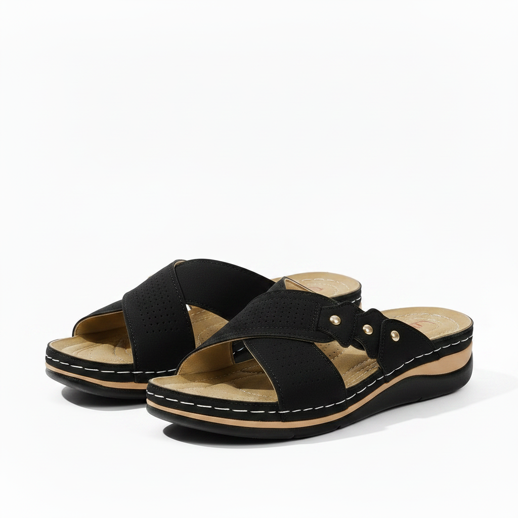 OrthoFlow | Stylish Orthopedic Wedge Sandals