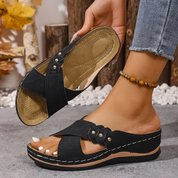 OrthoFlow | Stylish Orthopedic Wedge Sandals